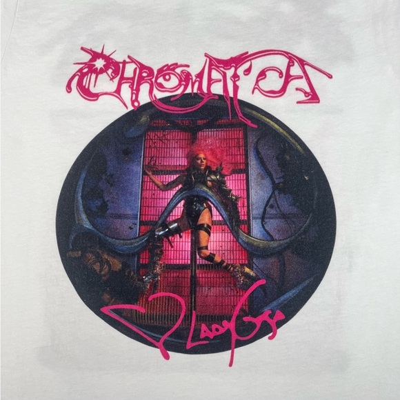 LADY GAGA The Chromatica Ball Tour Concert Unofficial Tee Little Monster Unisex - Picture 4 of 10